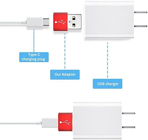 מתאם גלי תיבה התואם ל- uperfect QLED צג נייד N156N01-USB-A ל- C PortChanger, USB Type-C OTG USB-A המרת נתוני