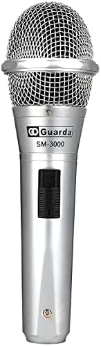 גוארדה קרדיואיד דינמי ווקאלי מיקרופון עם 26.3 רגל כבל, מתכת כף יד מיקרופון תואם קריוקי מכונה/רמקול/מגבר/מיקסר