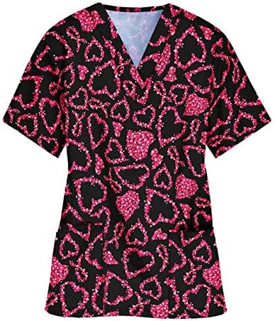 סקראב_טופ לנשים חולצות יום האהבה נשים בגדי עבודה ג ' וגינג חולצת טריקו חולצות מודפסות אהבה לנשימה