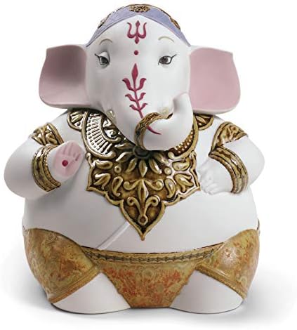 פסלון Lladró Ganesha. דמות חרסינה גנשה.