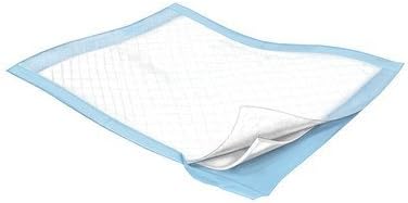 Dynarex תת-חד פעמי תחתונים, עם רפידות מיטות בריחת שתן ברפואה, כדי להגן על סדינים, מזרנים וריהוט, 30 x36,