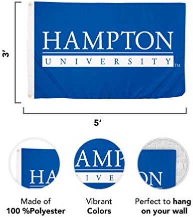 דגל אוניברסיטת דגל האוניברסיטה של ​​קקטוס המפטון, דגל וירג'יניה דגלים דגלים באנרים פוליאסטר