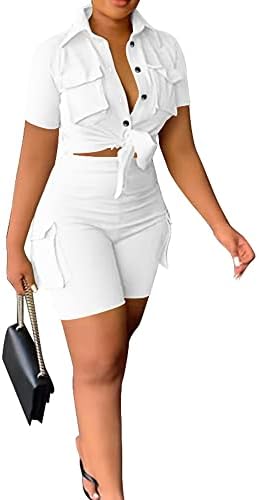 ITNPBWUS 2 תלבושות לנשים לנשים סטים אימונית מערכות סטים של מכנסי Blazer Top ו- BodyCon Stears