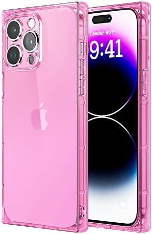כיכר Tzomsze iPhone 14 Pro Case לנשים נערת, הגנת עדשות מצלמה מלאה TPU רך מכסה אטום הלם לאייפון 14 PRO 2022