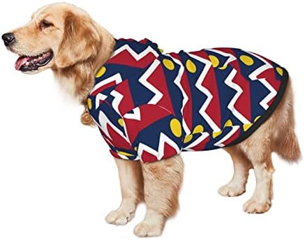 קפוצ'ון כלב גדול קולורדו-דוואר-פיי-פלאג-היפסטר סוודר בגדי חיות מחמד עם מעיל תלבושת חתולים רכים קטן