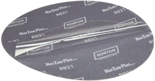 Norton Bluefire R821p דיסק שוחק בקוטר גדול, גיבוי בד, דבק רגיש ללחץ, אלומינה זירקוניה, קוטר 12 אינץ ', חצץ
