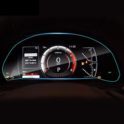 MGUOTP רכב פנים מכשירים קרום קרום LCD מסך TPU סרט מגן אנטי-סקרט ， עבור Lexus ES200 250 300H 350 2018-2022