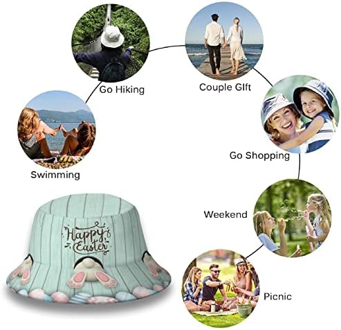 כובע דלי Kichlep יוניסקס כובעי שמש לנשים גברים דיג מתקפל כובע אופנה טיול קיץ חוף כובע