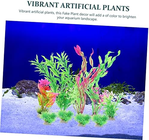 פטקאו 9 יחידות אקווריום גינון אקווריום אביזרי צמחים מלאכותיים מלאכותי פסקה סימולציה דגי טנק צמחים