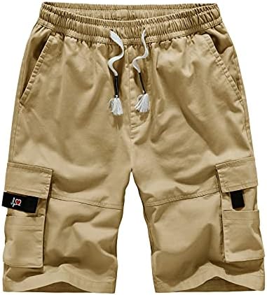 מכנסיים קצרים מטען גברים, גברים של אופנה שרוך כיס כותנה חמש נקודות מכנסיים סרבל מכנסיים קצרים