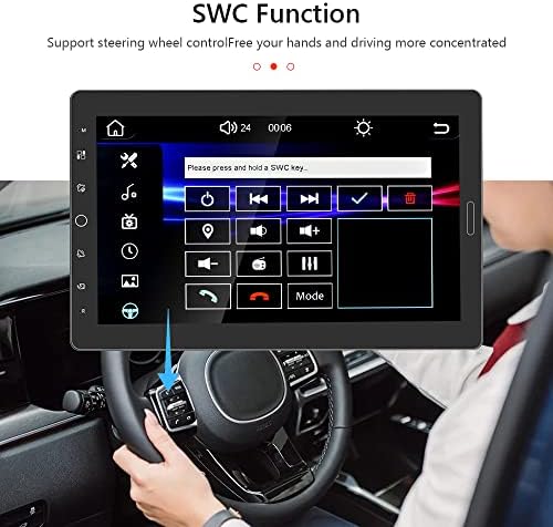 סטריאו לרכב יחיד עם Carplay Android Auto 10.1 רדיו מסך מגע רדיו עם נגן מולטימדיה Bluetooth עם יחידת