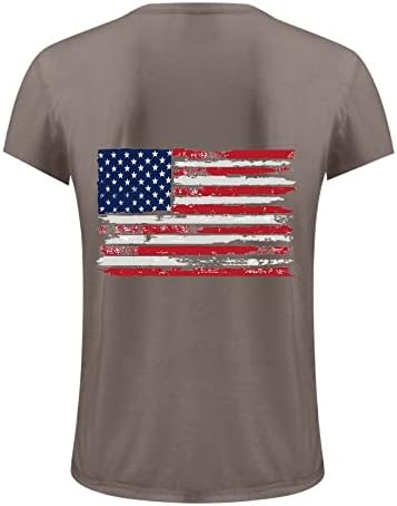גברים אמריקאים אמריקאים דגל ארהב חולצת טריקו פטריוטית 4 ביולי עגול צוואר טרנדי טרנדי חולצות