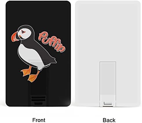 Puffin Bird USB כונן פלאש עיצוב כרטיסי אשראי USB כונן הבזק מפתח מקל זיכרון מותאם אישית 32 גרם