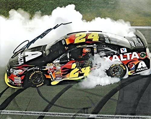 2014 ג'ף גורדון קנזס 5 שעות אנרגיה 400 WIN NASCAR חתום AUTO 8X10 COA COA - תמונות NASCAR עם חתימה
