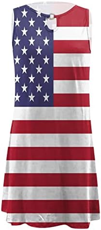 קניות נשים שמלות יום העצמאות של נשים אמריקאי 4 של יולי מודפס בוהו שמלת קיץ עבור חולצת פסים