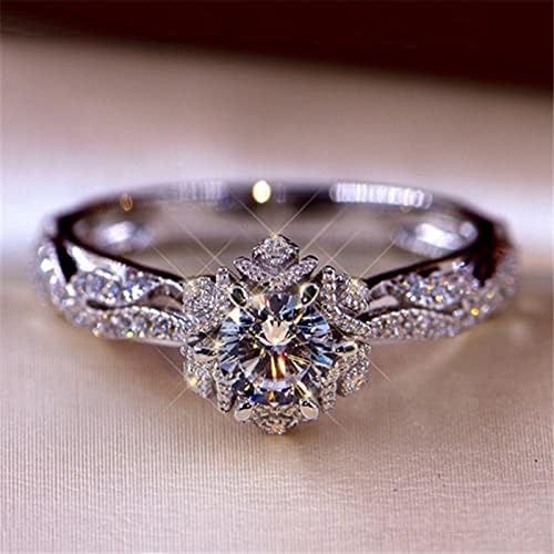 2023 חדש מתוך תכשיטי מתנת אביזרי אירוסין טבעת חלול חתונה נשים טבעות נשיקות טבעות