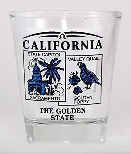 קליפורניה המדינה נוף כחול חדש ירה זכוכית