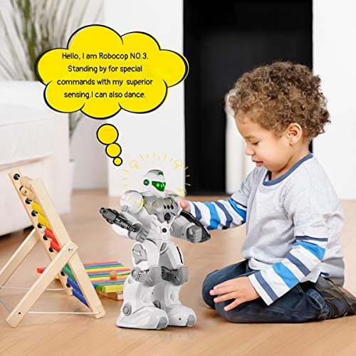 צעצועי סונומו לבנים בני 6-9 שנים, מתנות רובוט לילדים רובוט לתכנות אינטליגנטי עם בקרת מחוות חישה של 2.4 ג
