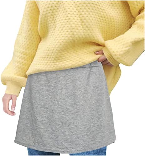 שכבות חולצות מרחיבי לנשים בתוספת גודל מזויף למעלה תחתון לטאטא תחתון חצי אורך מיני חצאית מקרית חולצות למעלה