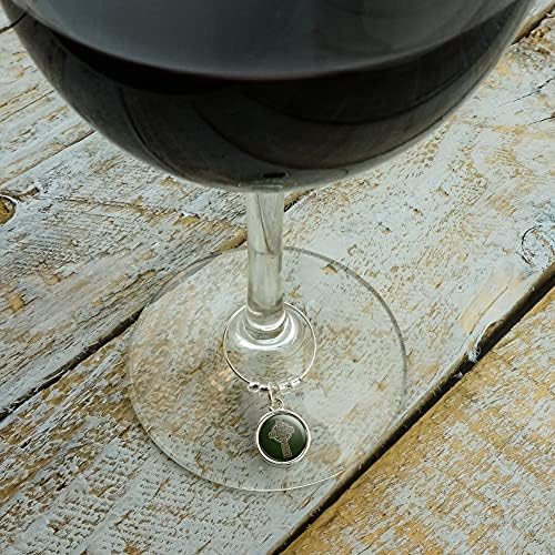 סלטיק נוצרי צלב אירי אירלנד יין זכוכית קסם לשתות סמן