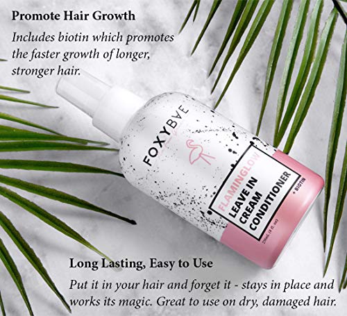 Foxybae Flaminglow Heap -In Cream - ריסוס מיזוג מתנתק עם קרטין + ביוטין לשיפור צמיחת שיער, שיער