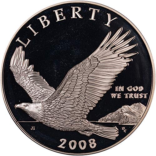 2008 P Bald Eagle הוכחת זיכרון כסף דולר כסף DCAM MINT MINT