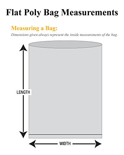 שותפים מותג PPB641 שקיות פולי שטוחות, 2 מיל, 36 x 40, ברור