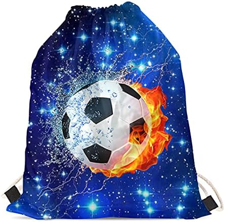 שקית תיקי נסיעה בכיבוי כוכב כדורגל כדורגל ספורט תיקי כושר אחסון אחסון שקיות חוט סינץ