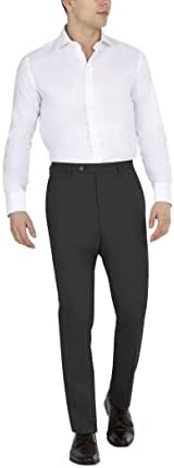 מכנסי חליפת גברים של DKNY, מוצק שחור, 40W X 32L