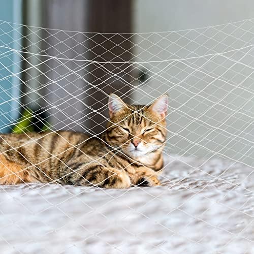 מרפסת חתול רשת חתול, גדר מרפסת לחיות מחמד, רשת חתולים אנטי -סתיו, גדר רשת חיות מחמד שקופה ניילון לכלבים