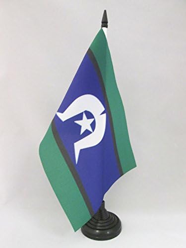 דגל AZ דגל טורס איי מיצר דגל שולחן 5 '' x 8 '' - אוסטרליה - דגל שולחן השולחן של טורס איילנד דגל 21 x