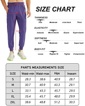 מכנסי ריצה אתלטיים של Purltoan גברים קלים משקל קל טיול יבש מהיר ריצה ריצה אימון נושם רץ מכנסי טרנינג