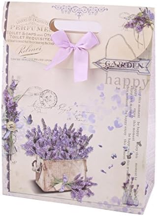 דפוס דוב פרח מסיבת רוילוגוד מחזיק מתקפל שקיות מתנה לעטיפת מנשא 2 יח '(מזהה: ב3ד 3ד 2ג2 ד70 717