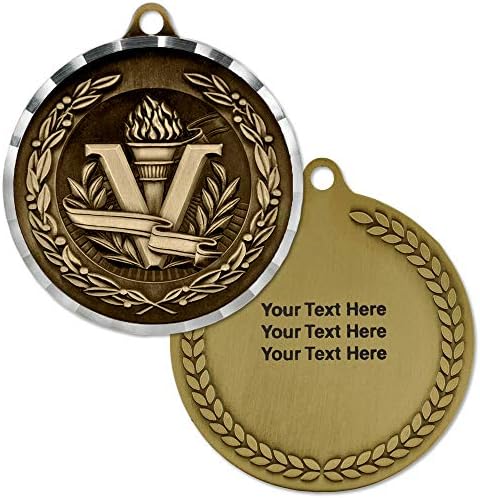 פינמארט זהב נצחון פרס ספורט בית ספר מדליית אישית תחריט מותאם אישית