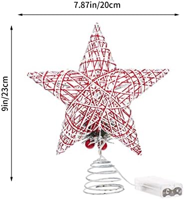 עץ חג המולד של Soimiss Stard Topper Topper עם כוכב תלת מימד בהיר Teetop מסיבת חג מבריק לחג המולד קישוט