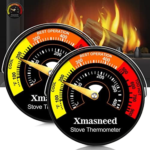 עץ תנור מדחום מגנטי, תנור תנור טמפרטורת כיריים מדחום עבור עץ שריפת תנורים, תנורי גז, גלולה תנור,