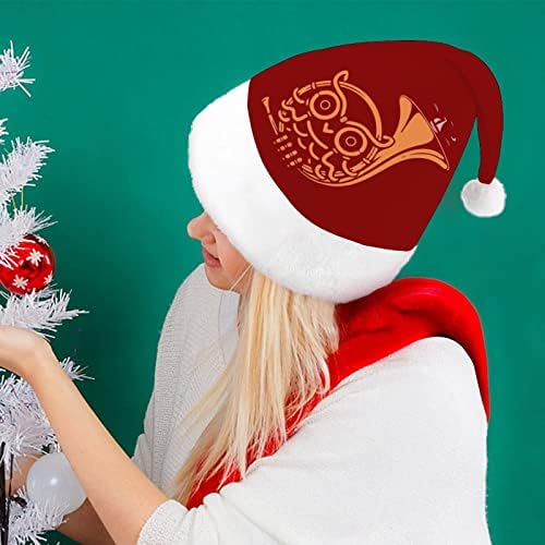 ינשוף זאקס חג המולד כובע סנטה כובע מצחיק חג המולד כובעי חג מסיבת כובעי עבור נשים / גברים