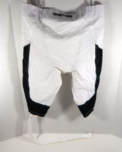 משחק הכדורגל של מישיגן מדינת מישיגן הוציא מכנסיים לבנים עם גודל חגורה 40 - משחק קולג 'בשימוש