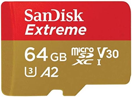 כרטיס זיכרון פלאש 64 ג 'יגה-בייט של סנדיסק מיקרו אקסטרים 4 קראט 64 גרם מחלקה 10 עובד עם די-ג' יי מאביק