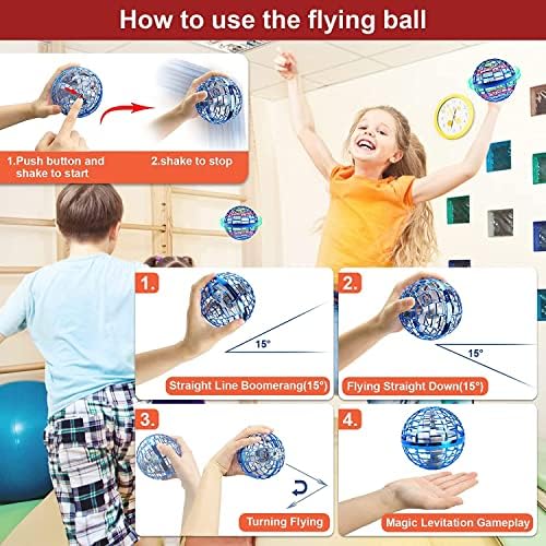 צעצוע כדור כדור מעופף-2022 צעצוע כדור מעופף מבוקר יד משודרג, צורת גלובוס בומרנג מעופף ספינר מיני רחף כדור רחף