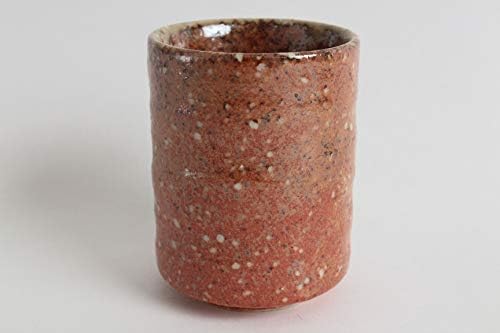 כלי מינו כלי חרס יפניים יונומי כוס תה צ'וואן איגה איגה אדומה אורנג 'ואוצ'ר מיוצר ביפן RSY013