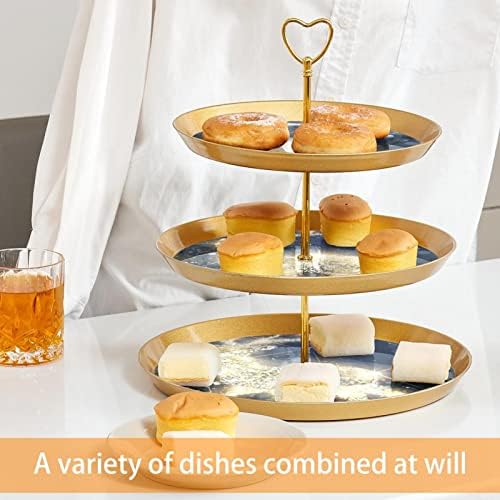 סט תצוגת שולחן קינוחים, עמדת קאפקייקס זהב, עמדות קינוח, מגש הגשת שכבות, עמדת עוגת עוגת כוסות, עוגת חתונה לשולחן