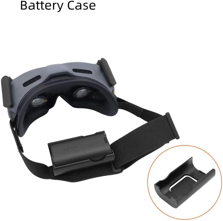 סרט סוללה תואם עבור משקפי מגן 2 ו2, סוללה מחזיק סוגר אוזניות סוללה מקרה חזרה קליפ משמר