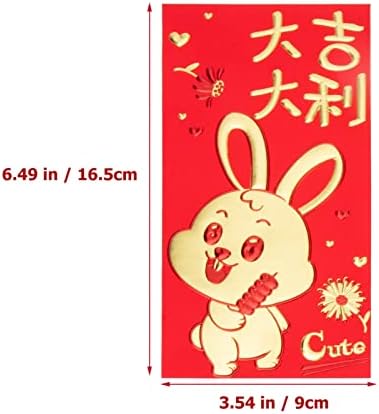 עמוסכיף כסף מעטפת סיני אדום מעטפת מתנה לשנה חדשה 30 יחידות אדום מעטפות עם 6 דפוסים חדש שנה קריקטורה