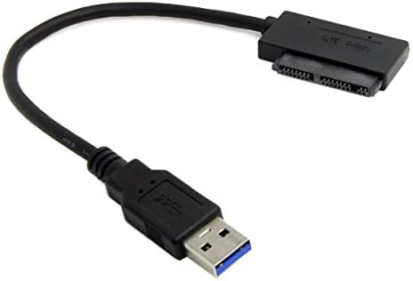 Cablecc USB 3.0 ל- Micro SATA 7+9 16 PIN 1.8 90 מעלות זווית של נהג דיסק קשיח כבל מתאם SSD 10 סמ