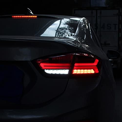 עבור שברולט קרוז 2017 2018, רכב סטיילינג זנב אורות טאיליט אחורי מנורת דרל + דינמי הפעל אות + הפוך