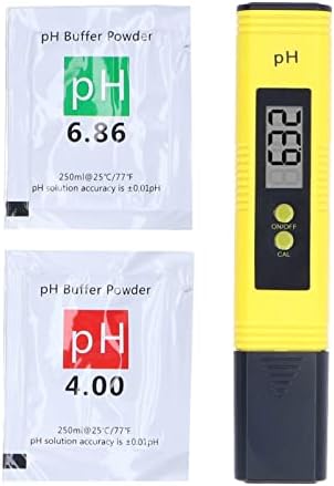 מד PH דיגיטלי של יוסו, בדיקת בדיקת איכות מים ברמת דיוק גבוהה נעים בין 0.00 ל 14.00 pH לשתייה ביתית, בריכה ואקווריום