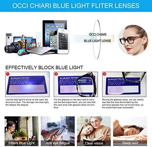 Occi chiari אופנדי משקפי קריאה ביפוקליים נשים 2.5 אור כחול חוסם קוראים גדולים 1.0 1.5 2.0 2.5 3.0 3.5