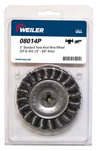 Weiler 08085p 6 גלגל חוט קשר טוויסט סטנדרטי .014 מילוי פלדה, 5/8 -1/2 חור ארבור, מיוצר בארצות הברית