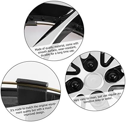 FAVOMOTO DECER BLACK 14 עם עור מגניב גלגלי CAP מכוניות טווח תואם חישוקים דקורטיביים אוניברסליים